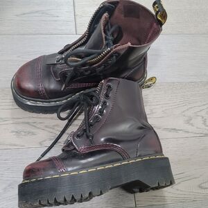 Dr. Martens Dark Burgundy Combat Boots